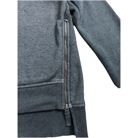 Ugg Dark Gray Women’s Pullover Sweatshirt Fuzzy Lining Side Zip Detail Size S - Picture 3 of 7